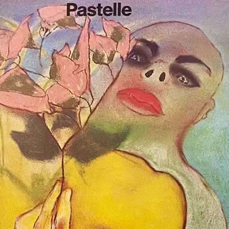 Utställningsffisch, offsetlitografi, Francesco Clemente, "Pastelle", Nationalgalerie, Berlin, bladstorlek ca 83x60cm, ej ramad, mindre hanteringsskador vid kanter. 