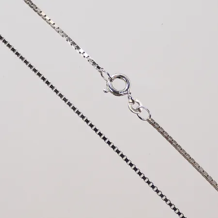 Halskedja Venezia, längd 40cm, bredd 1mm, vitguld, 8K, 3,2g Vikt: 3,2 g