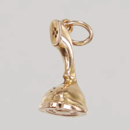 Hänge, kobratelefon, längd inklusive ögla 20mm, 18K Vikt: 2 g