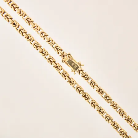 Kedja Kejsarlänk, längd 59,5cm, bredd 4,1mm, 18K Vikt: 60,9 g