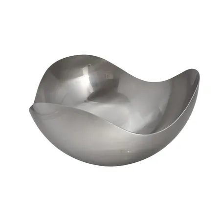 Skål, GEORG JENSEN "BLOOM", design Helle Damkjaer, polerat stål, höjd 80 mm, diameter Ø16 cm, märkt i botten GEORG JENSEN DENMARK, fint skick, förefaller sparsamt använd, vikt 240 gram Skickas med paket.