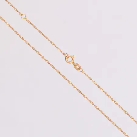 Kedja, längd 42,5-46cm, bredd 1,1mm, 18K Vikt: 1,4 g