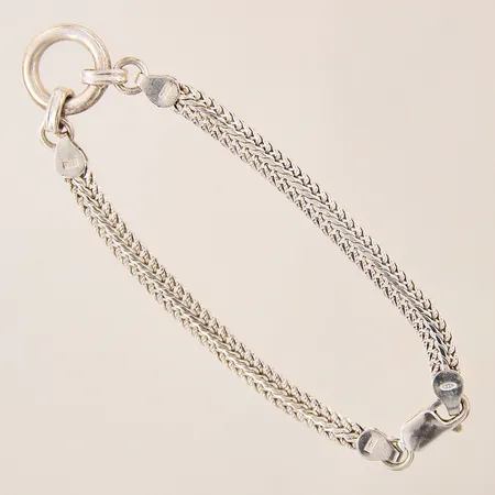 Armband, längd 19,5cm, bredd 5,1-14,7mm, GHA, silver 925/1000 Vikt: 10,2 g