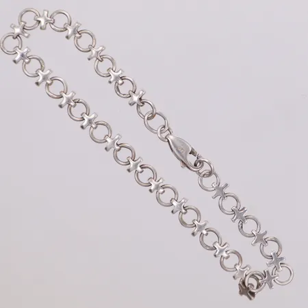 Armband, längd 20cm, bredd 5,4mm, 925/1000 silver Vikt: 7,3 g