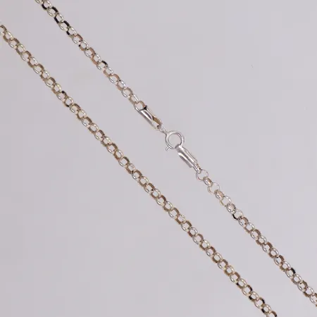 Kedja, ärtlänk, längd 41cm, bredd 1,8mm, 925/1000 silver Vikt: 4,5 g