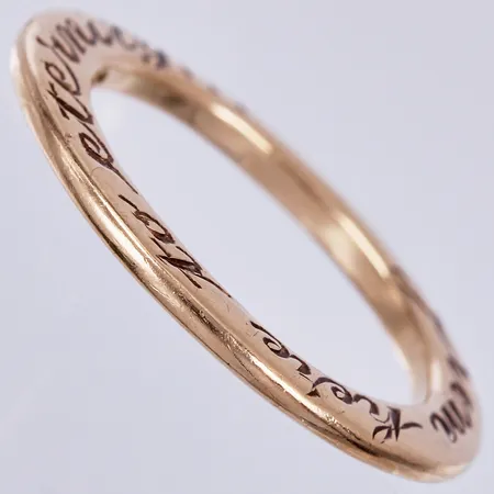 Ring Efva Attling "From here to eternity...", stl ca 18½, bredd ca 1,5mm, gjord år 2012 i Stockholm, 18K  Vikt: 5,7 g