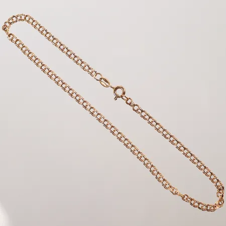 Fotlänk, Bismarck, längd 25cm, bredd 2mm, 18K Vikt: 3,3 g