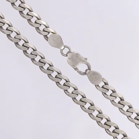 Halskedja pansar, 40,5cm, bredd 7mm, slitage, silver 925/1000 Vikt: 34,6 g