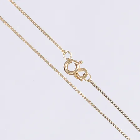 Halskedja, venezia, 45cm, bredd 0,8mm, 18K Vikt: 2,5 g