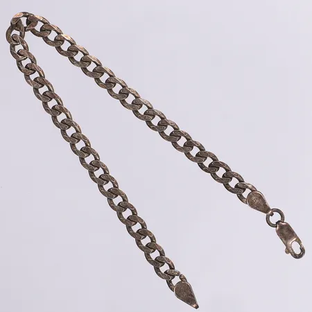 Armband pansar, 19cm, bredd 5mm, slitage, silver 925/1000 Vikt: 9,7 g