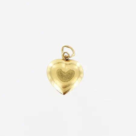 Hänge, hjärta, 14x11mm, defekt, 18K.  Vikt: 0,6 g