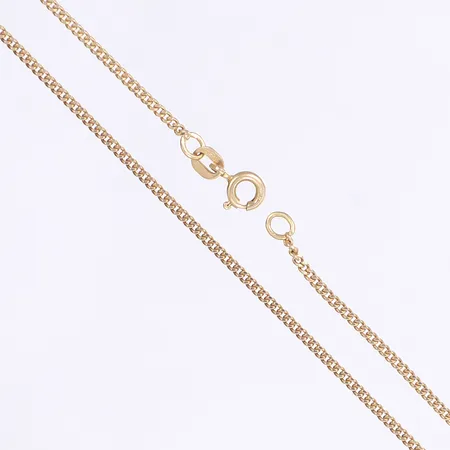 Halskedja, pansar, 46cm, bredd 1,5mm, 18K Vikt: 4,5 g
