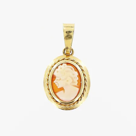 Hänge 20x11mm, camé, GHA, 18K Vikt: 1 g