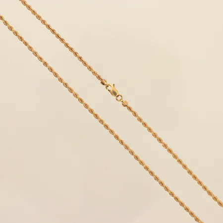 Kedja Cordell, längd 46cm, bredd ca 2mm, ihålig, 18K Vikt: 3,1 g