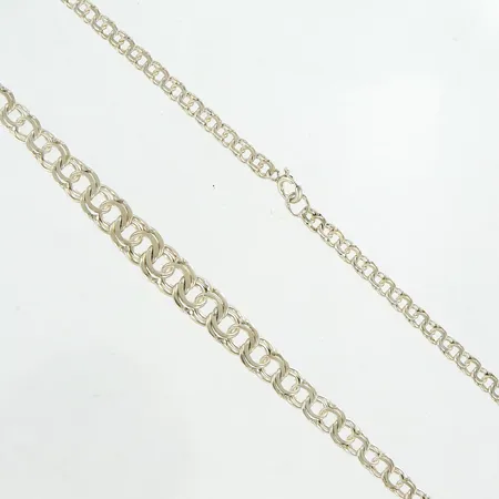 Collier Bismarck doserad, 43,5cm, bredd: 4,5-9mm, NSE, silver 925/1000 Vikt: 15,4 g