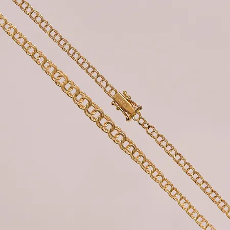 Collier Bismarck, 44cm, bredd:3-5mm, 18K 6,6g.