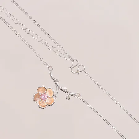Collier, 38-43,5cm, 925/1000 Silver 3,2g.