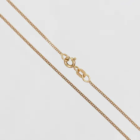 Kedja, Pansarlänk, längd 37½cm, 18K guld Vikt: 2,4 g