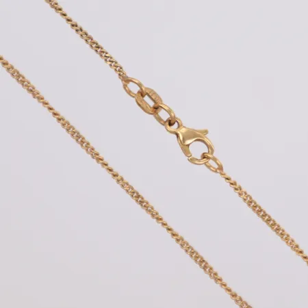 Kedja, Pansar, längd 42cm, bredd 1,3mm, Balestra 18K  Vikt: 3,6 g