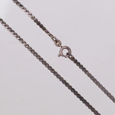 Kedja, s-länk, 40,5cm, bredd 2,4mm, 835/1000 silver Vikt: 8,5 g