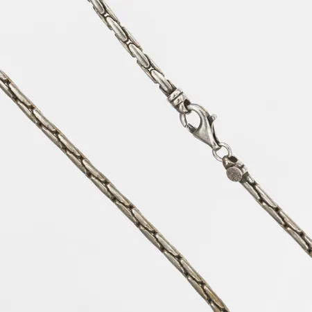 Kedja, längd 42cm, bredd 4mm, silver Vikt: 28,5 g