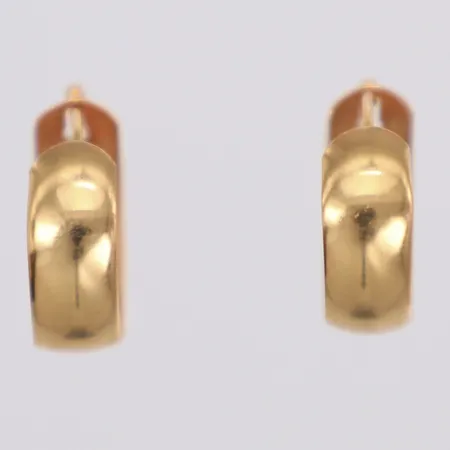 Ett par örhängen, Ø10,9mm, 18K Vikt: 0,8 g