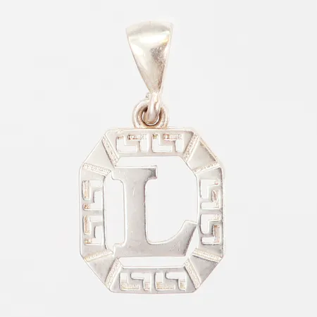 Hänge genombruten dekor, bokstaven L, 15x25mm, silver 925/1000 Vikt: 2,2 g