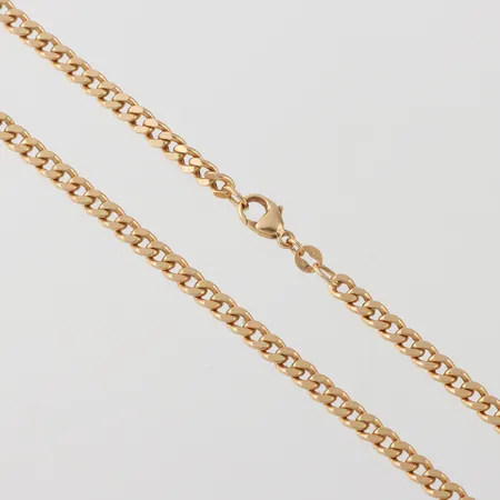 Collier Pansar, stämplat Italien, längd ca 52 cm, bredd 4.2 mm, 18k. Vikt: 15,1 g