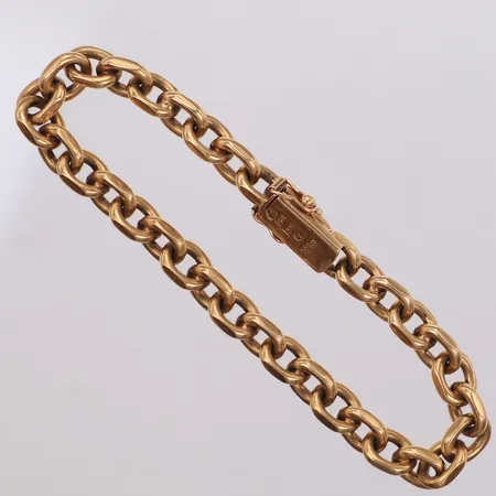 Armband Ankarlänk, längd 21cm, 7,3mm, Gerdt Hartvig Sandqvist, Stockholm år 1967, 18K Vikt: 39 g