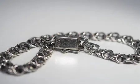 Armband bism  , Längd 19 cm , silver 830/1000 Vikt: 12 g