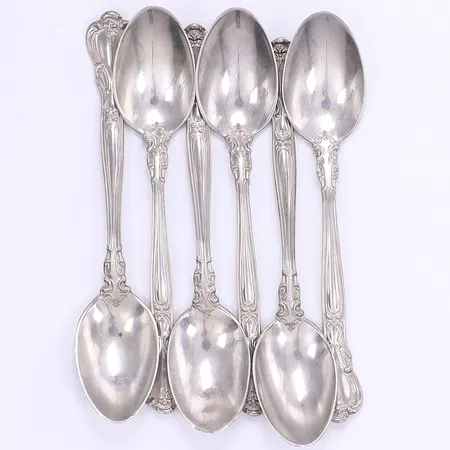 6 kaffeskedar, 10,5cm, tillv. Birks, Kanada, silver 925/1000 Vikt: 73,1 g
