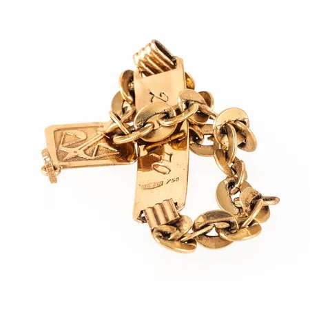 Diverse defekta / graverat guld 18K 4,0g. 