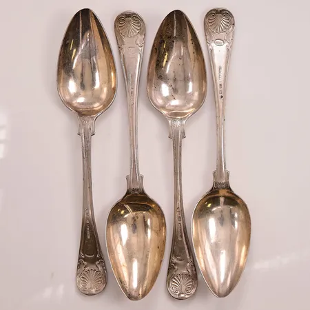 4 Skedar, 22cm, 830/1000 Silver 248,7g.