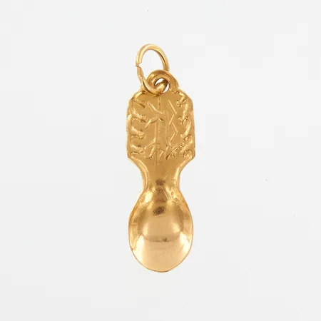 Hänge, samesked, ca 19mm, 18K Vikt: 0,4 g