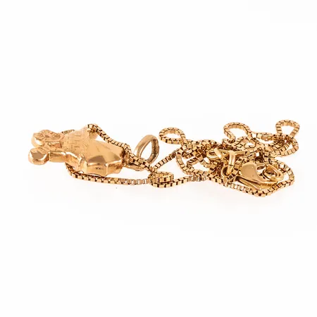 Diverse defekt guld i 18K. Vikt: 3,7g.