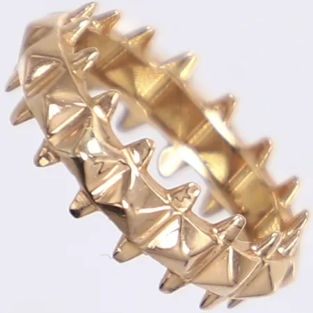 Ring, stl 16½, bredd 6mm, 18K Vikt: 2,6 g