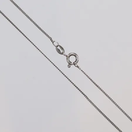 Kedja pansar, 38cm, bredd 1mm, Silver 925/1000 Vikt: 1,2 g
