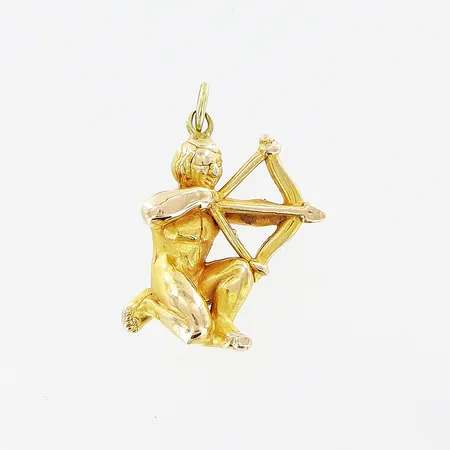 Hänge, 25x16mm, 14K. Vikt: 1 g