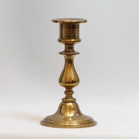 ljusstake mässing, höjd ca 13cm, stämplat ALM 97