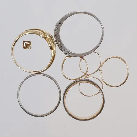 Diverse guld, gravyr, buckligt, defekt/av 18K Vikt: 11,2 g