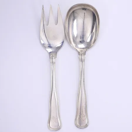 Ett par uppläggningsbestick, 21cm, tillv. Cohr, Darmark, importstämplade, silver 830/1000 Vikt: 158,2 g