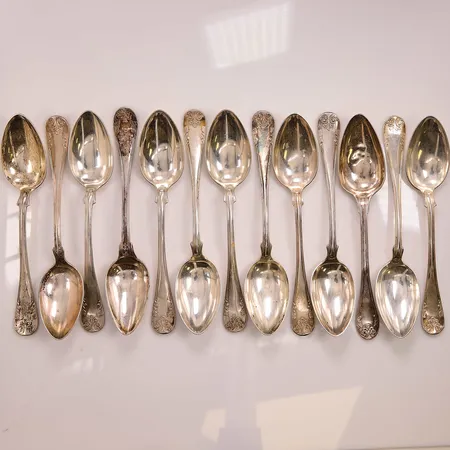 13 Skedar, 18cm, 830/1000 Silver 569,1g.