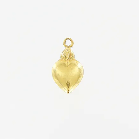 Hänge, hjärta, 13x7mm, defekt, 18K.  Vikt: 0,4 g