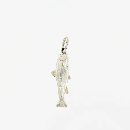 Hänge 25x7mm, fisk, silver 925/1000. Vikt: 1 g