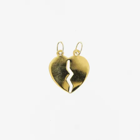 Hänge, hjärta, 24x18mm, 18K. Vikt: 1,4 g