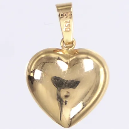 Hänge hjärta, 19x12mm, 18K Vikt: 0,7 g