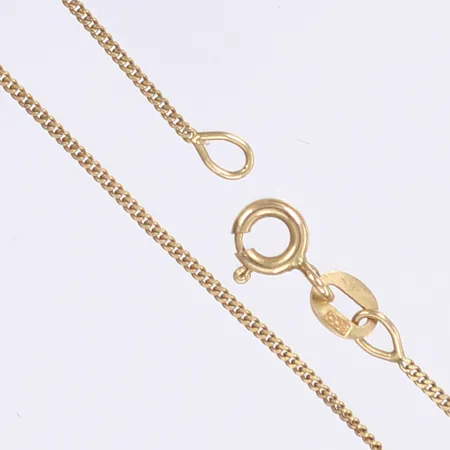 Halskedja pansar, 46cm, bredd 1mm, 18K Vikt: 2,1 g