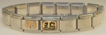 Armband  Bredd 9 mm , Ø 15,5 mm Vikt: 14,5 g