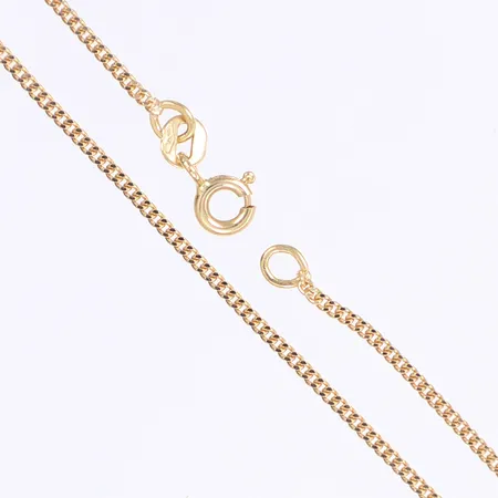 Halskedja pansar, 39,5cm, bredd 1mm, 18K Vikt: 3,1 g