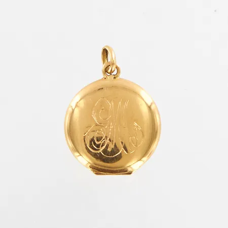 Medaljong, 29x21mm, 18K Vikt: 3,7 g